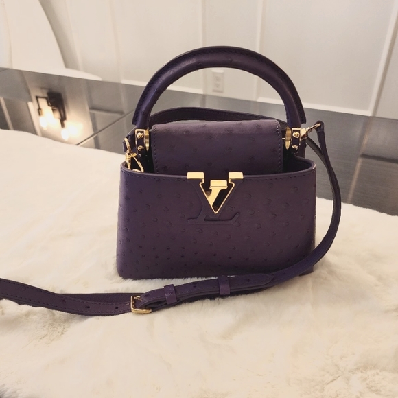 Louis Vuitton Handbags - Louis Vuitton Ostrich Capucines Mini Purse